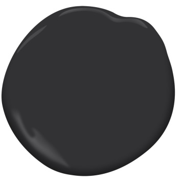 black paint color swatch