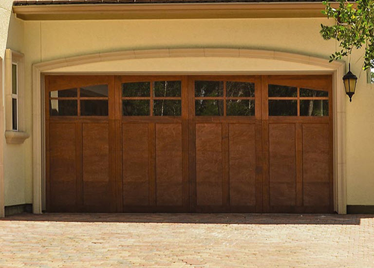 beautiful wood garage door