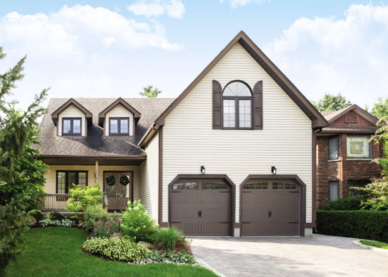 brown garage doors