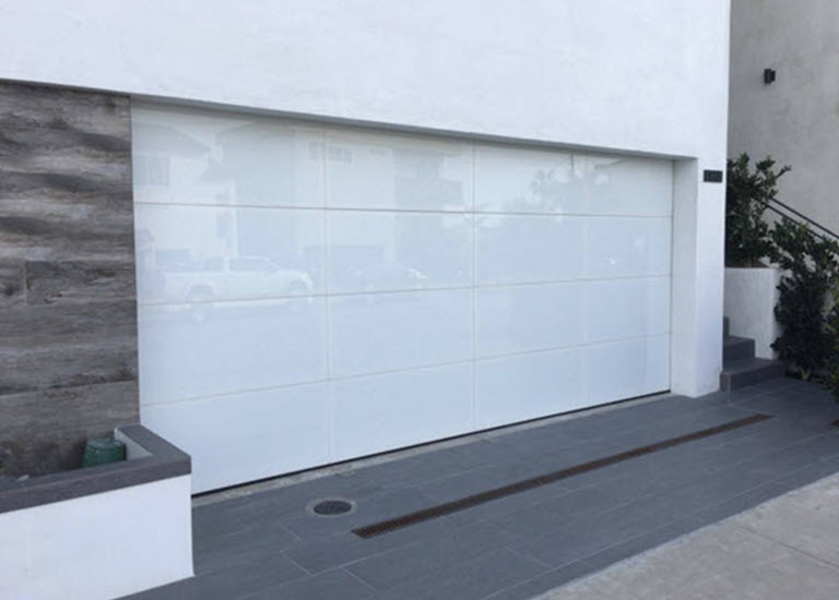 contemporary garage door flair