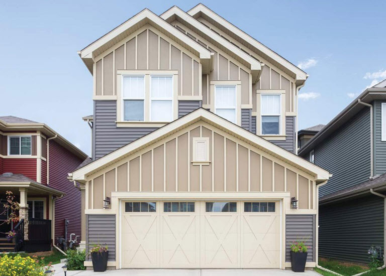 double car garage door with windows cost versus value
