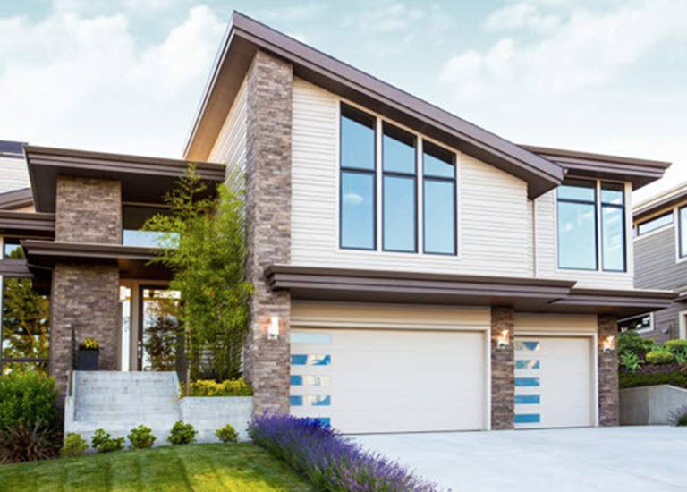 garage doors on display for national curb appeal month