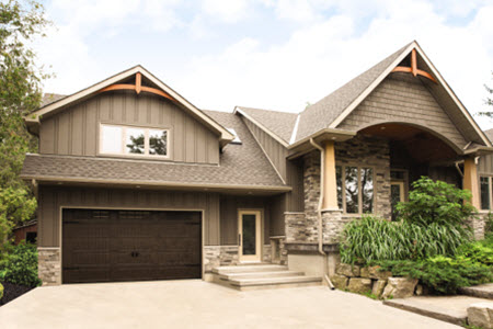 brown garage door