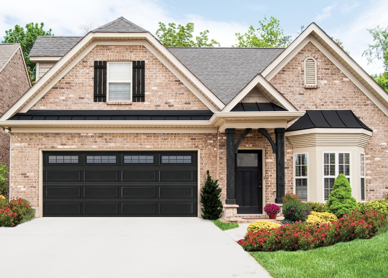 cool chemistry black garage door