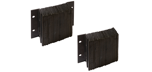 black bumpers for mechanical pit leveler