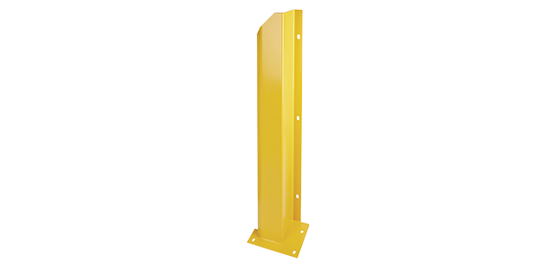 yellow track guard for dock equipment