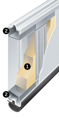 door construction of model 8700