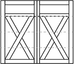 lexington square garage door panel
