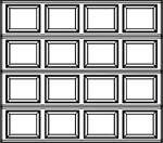 8300-8500 colonial panel 8300-8500 colonial garage door panel