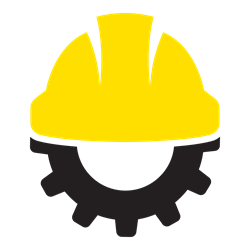 safety icon in yellow and black