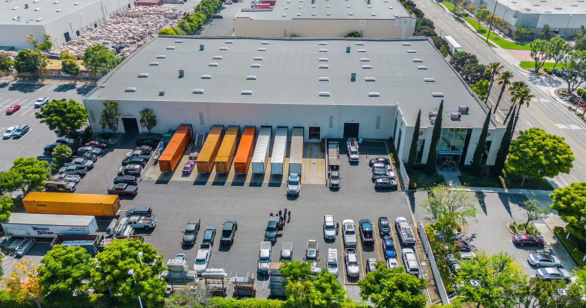 wayne dalton sales center of chino aerial view