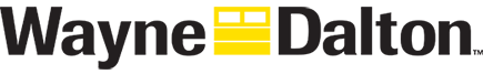 logo with wayne dalton and yellow garage door