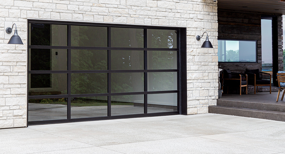 glass garage door