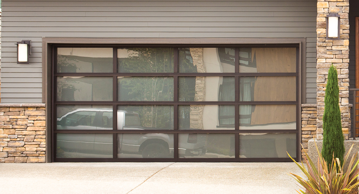 glass garage door