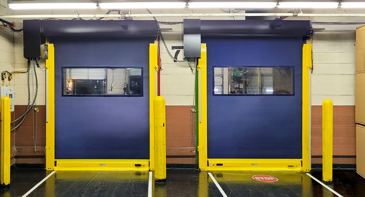 high speed fabric doors