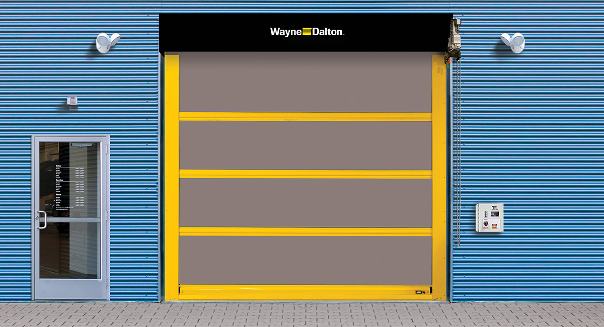 Strutted Exterior High Speed Fabric Door