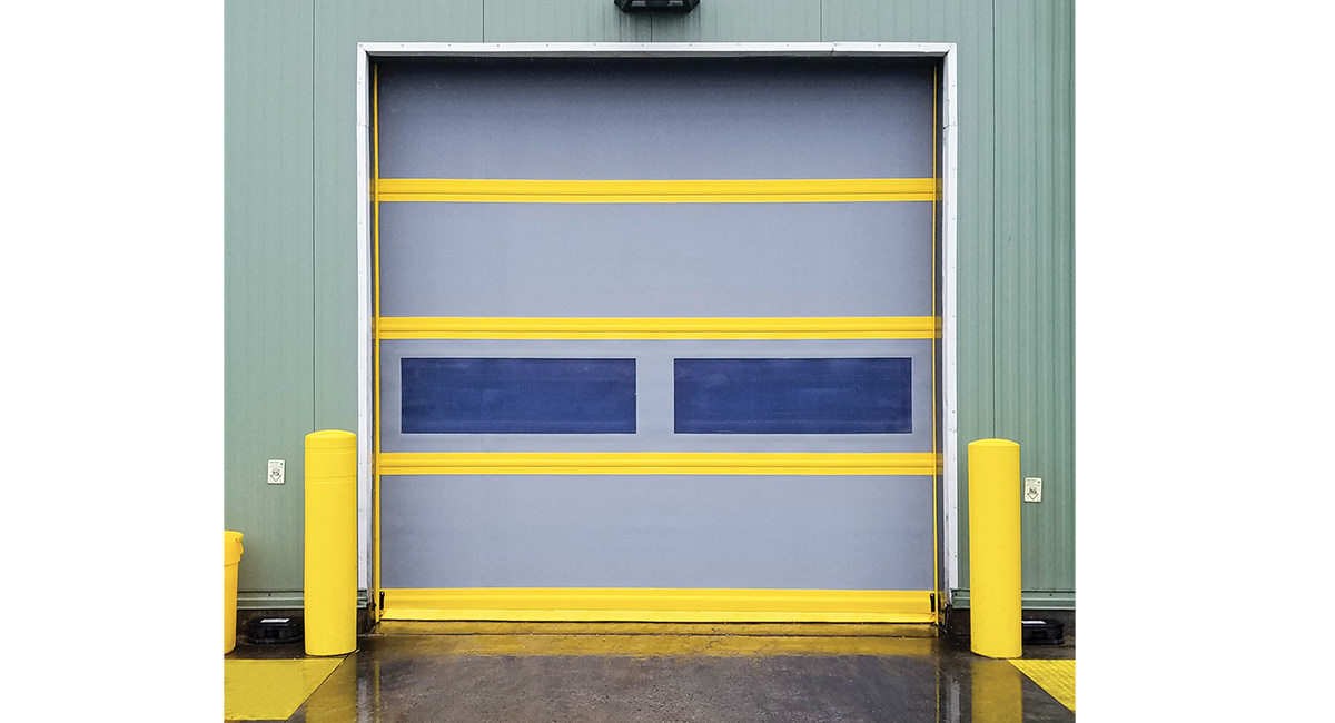 Strutted Exterior High Speed Fabric Door