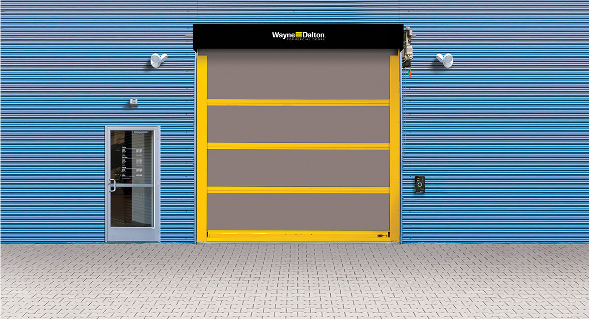 Strutted Exterior High Speed Fabric Door