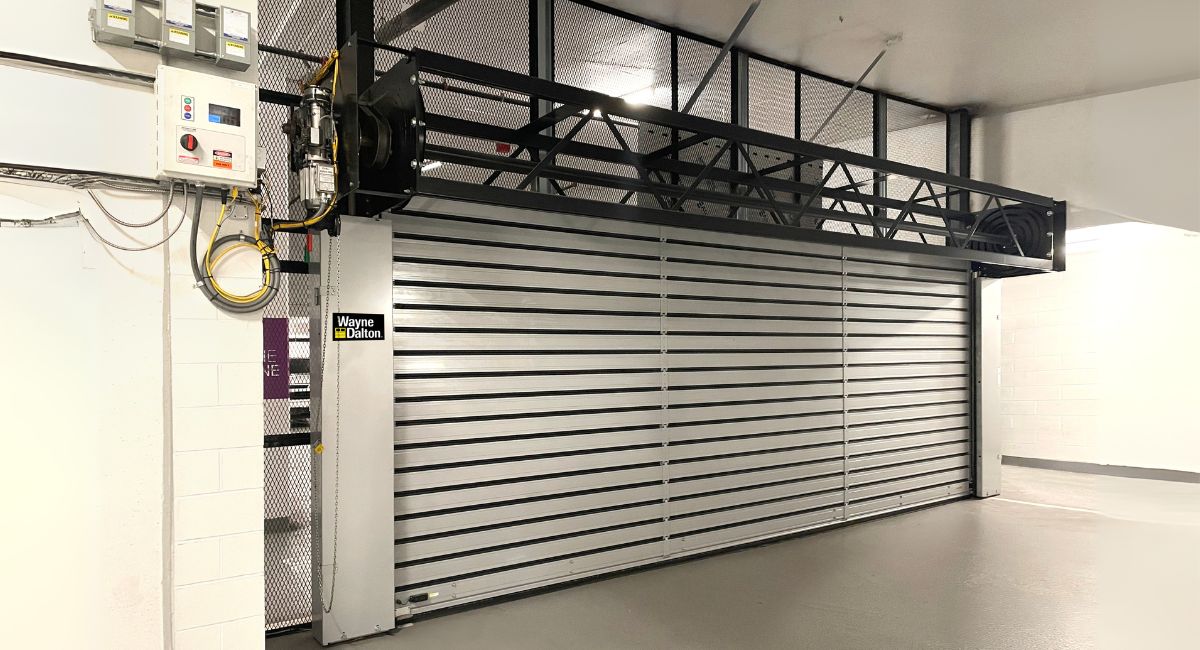 high speed metal door model 888 in facility