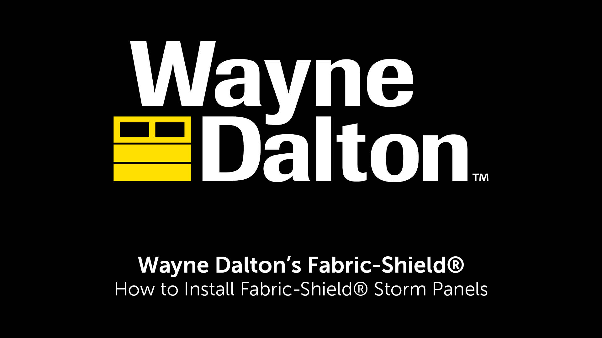 wayne dalton fabric shield storm panel installation video thumbnail