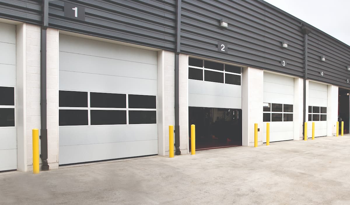Wayne Dalton 220 White AFV sectional commercial doors