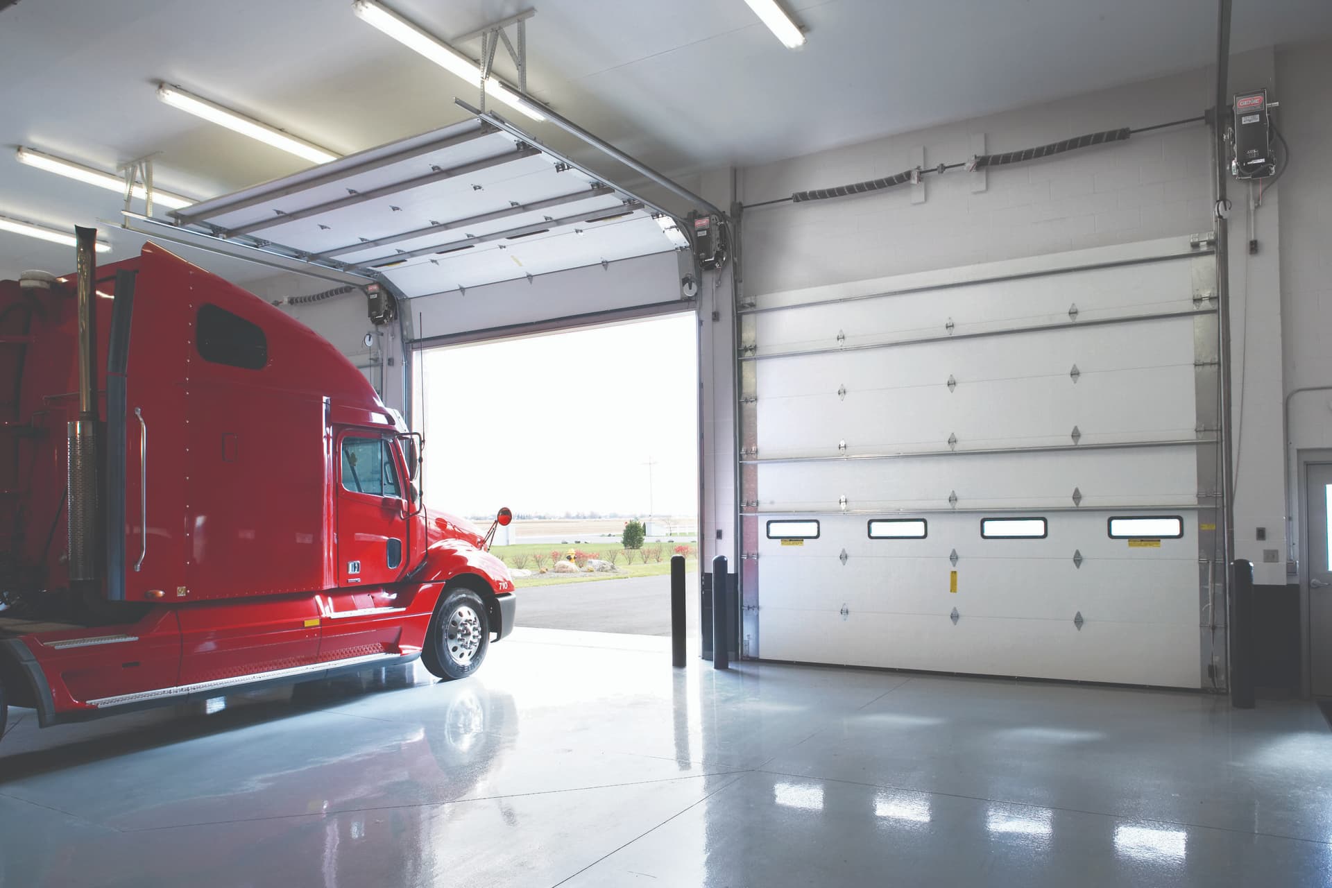 commercial sectional doors Vision Lites
