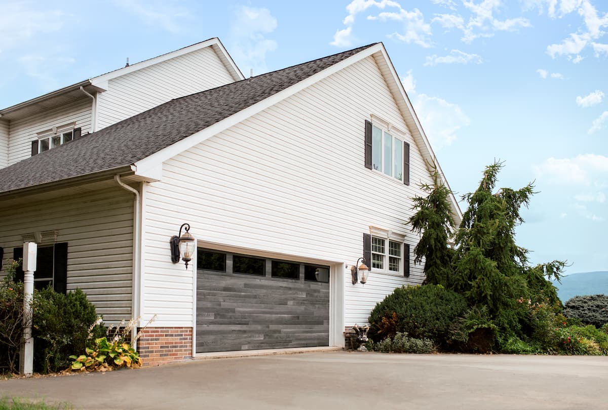Wayne Dalton Model 8300 Carbon Oak Wood Grain Impressions garage door