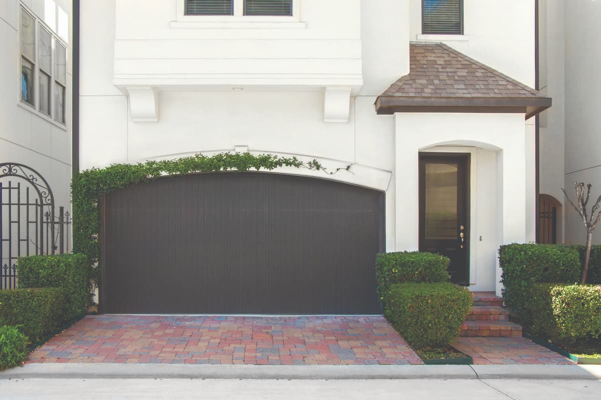 Wayne Dalton 40 series black wood garage door