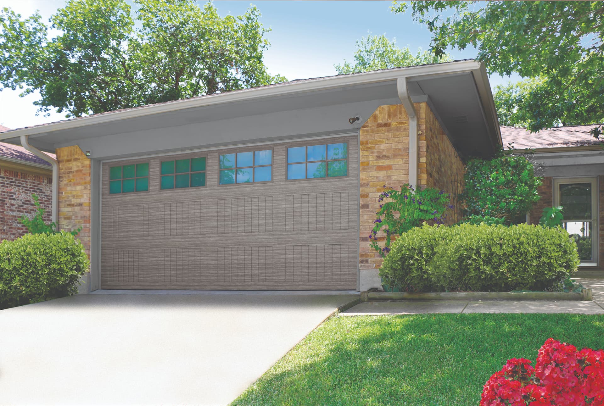 Wayne Dalton 8310 Ridgefield Terra Bronze Stockton garage door