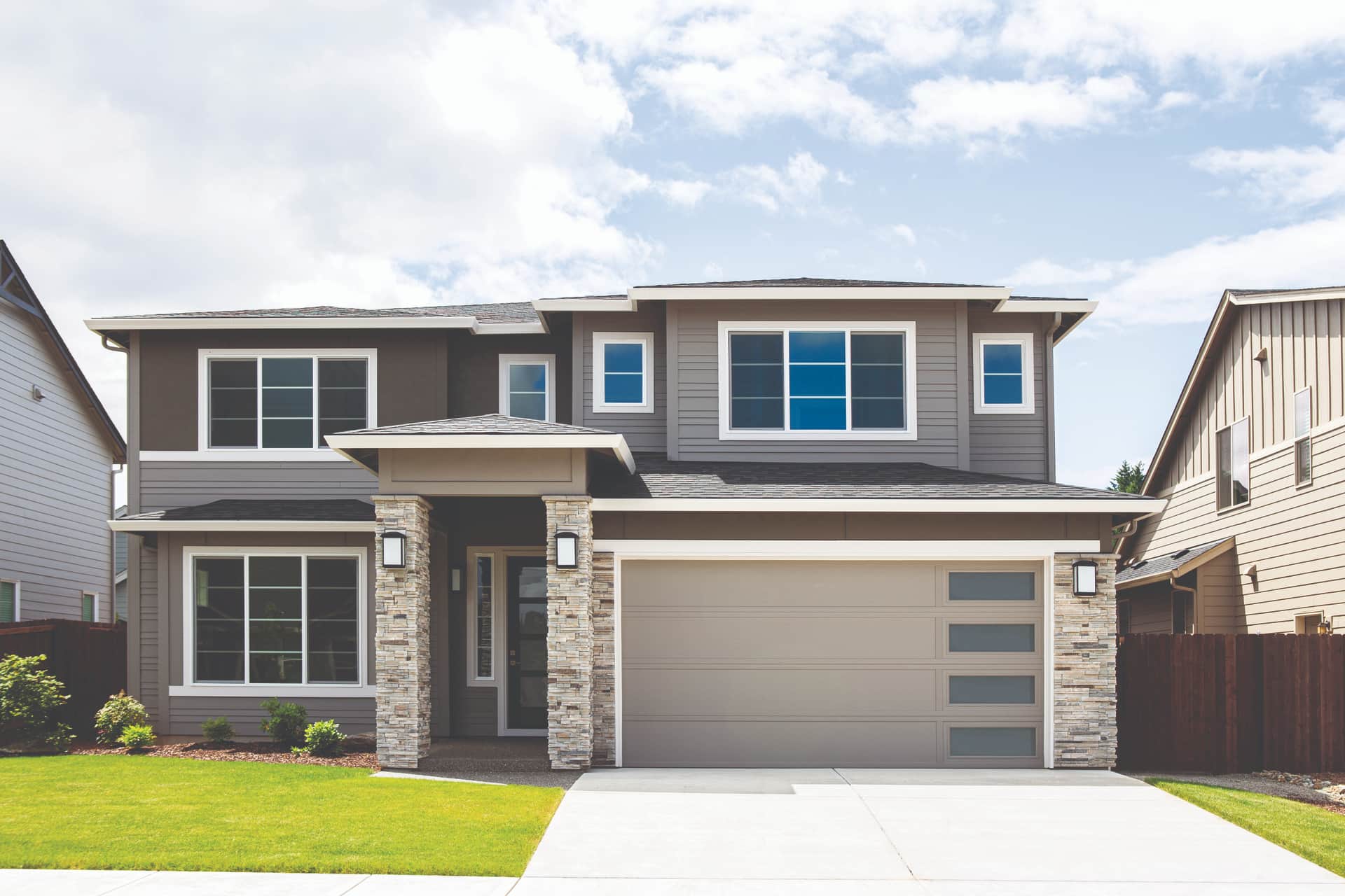 Wayne Dalton 9405 Camden Clay carriage house steel garage door