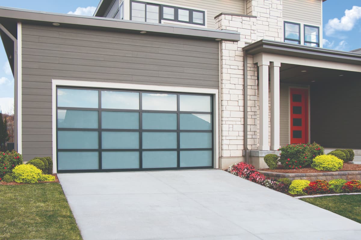 Wayne Dalton model 8850 aluminum glass garage door