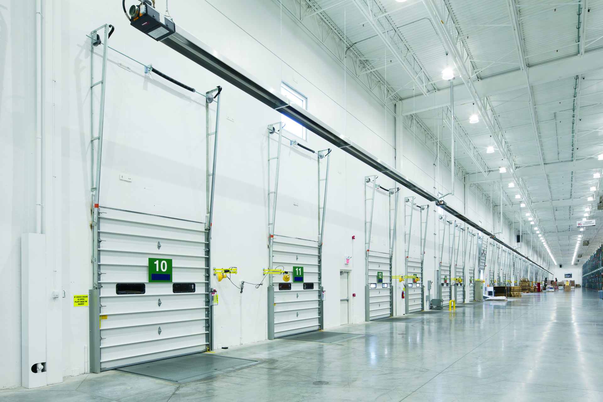 Wayne Dalton Thermospan 150 White Vision Lites sectional doors