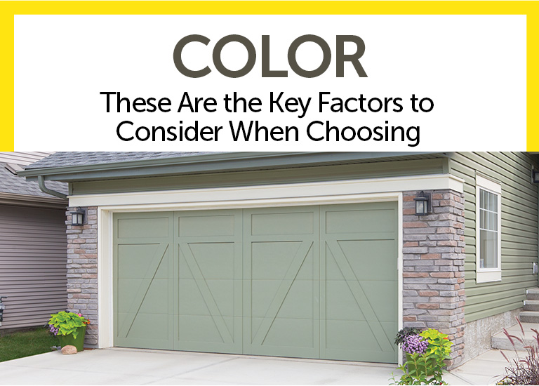 light green garage door
